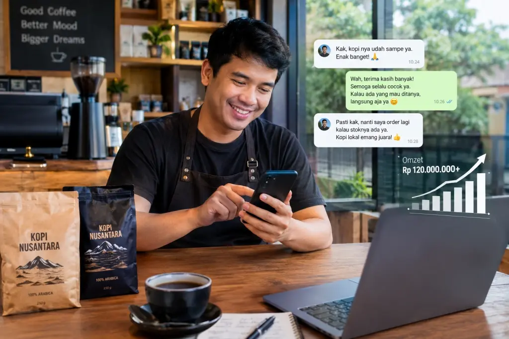 Modal Chat Santai Tembus Omzet Ratusan Juta: Cara Saya Menyelamatkan Brand Kopi Lokal dari Jurang Boncos Iklan
